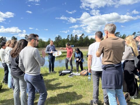 Fältutflykt under Blue Transition-möte, maj 2025