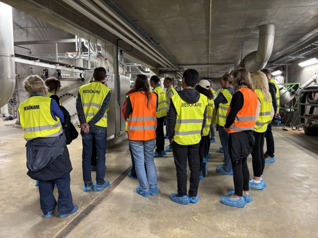 Studiebesök på Ringsjöverket under Blue Transition-möte, maj 2025