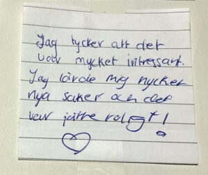Reflektion från en elev på Tänk H2O! 2025