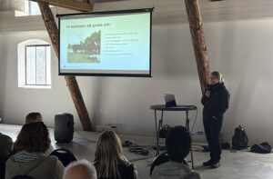 Ida Grimlund från LRF talar på Fokus Vombsjöns temadag 2025