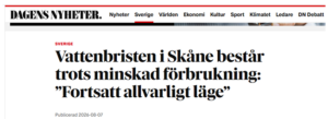 Skärmklipp från DN 7aug 2026