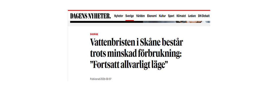 Skärmklipp från DN 7aug 2026