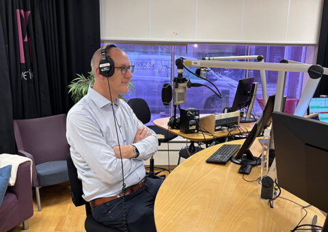 Mattias Leijon, VD på Sydvatten, i studion på P4 Radio Malmöhus, 3 sep 2026