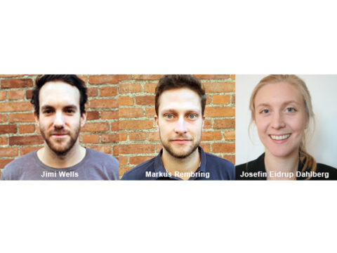 Ex-jobbare våren 2021. Jimi Wells, Markus Rembring, Josefin Eidrup Dahlberg