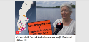 Sverigekarta och bild på Marie Nordkvist