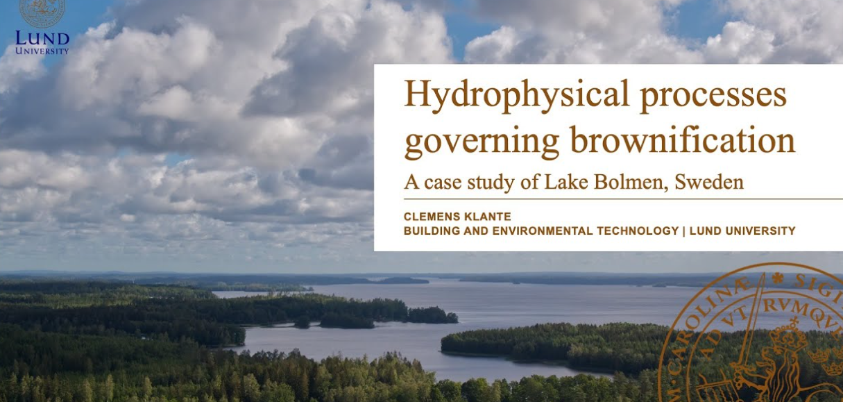 Framsida för avhandlingen Hydrofysiska processer som styr brunifiering – en fallstudie av Bolmen